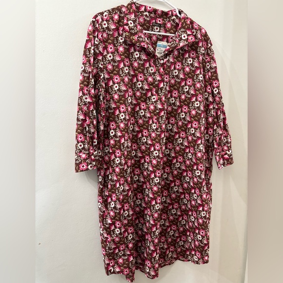 J. McLaughlin Dresses & Skirts - J. McLaughlin Berlin Dress - Coffee and Pink mountain floral - NWT - XL